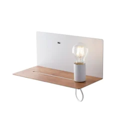 Eco-Light Væglamper>Væglampe Flash, hvid, bredde 33 cm, aluminium