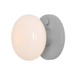 ALDEX Væglampe Flo, grå, Ø 19 cm, glas