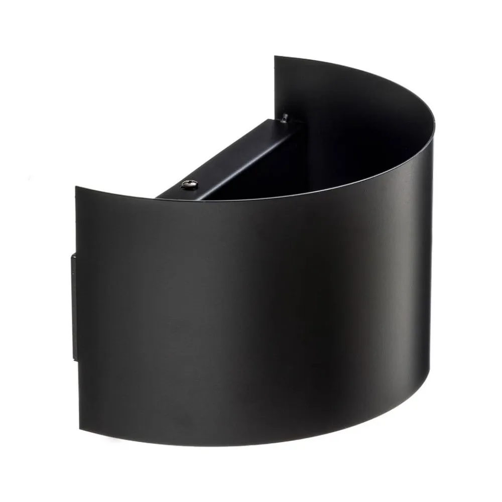 EMIBIG LIGHTING Væglampe Fold med buet skærm i sort