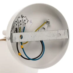 SIGMA Væglampe Gama i hvid med glaskugle