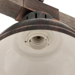 Væglampe Hakon, rustbrun/naturtræ^Luminex Outlet