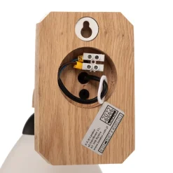 Væglampe Haro med glasskærm, eg/hvid^Lamkur New