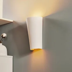 SOLLUX LIGHTING Væglampe Ice up and down i keramik i hvid