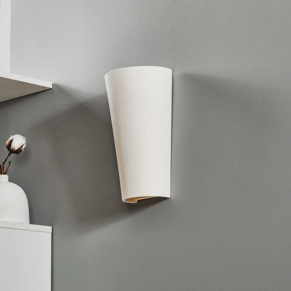 SOLLUX LIGHTING Væglampe Ice up and down i keramik i hvid