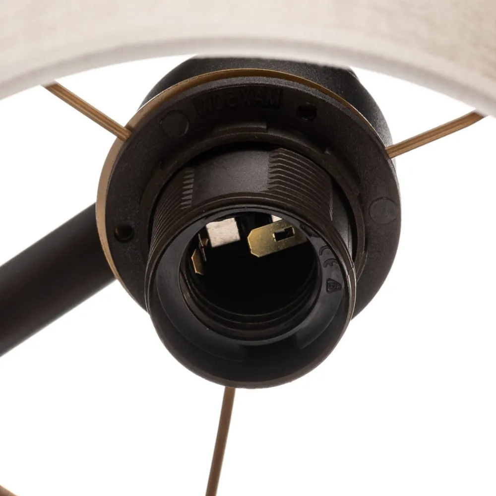 EMIBIG LIGHTING Væglamper>Væglampe Jari stofskærm, hvid-guld