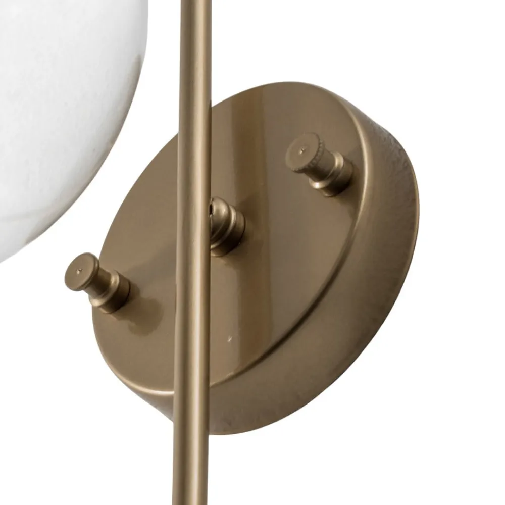 Væglampe Jewel, guldfarvet, glas, højde 36 cm, E14^Opviq Discount