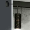 Væglampe Joni, tekstil, 1 lyskilde sort marmoreret^EMIBIG LIGHTING Discount