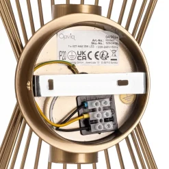 Opviq Væglampe Kirpi 3092 op/ned bredde 23cm guld