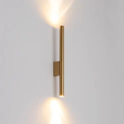 Væglampe Laser, guldfarvet, metal, 40 cm høj, G9^Nowodvorski Lighting Sale