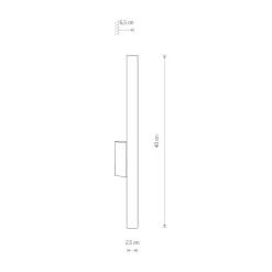 Nowodvorski Lighting Væglampe Laser, kobberfarvet, metal, 40 cm høj, G9