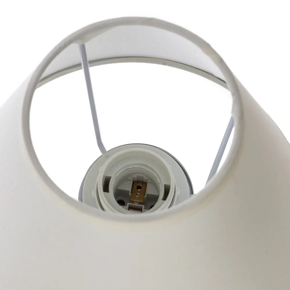 ORION Væglamper>Væglampe Lilly i nikkel med stofskærm