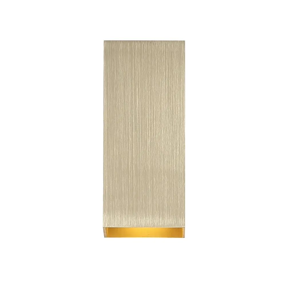 Searchlight Væglampe London Square, guldfarvet, højde 15 cm, 2 lyskilder