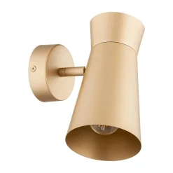 Argon Væglampe Lotta, guldfarvet, spotlight, stål, justerbar