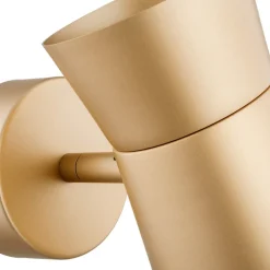 Argon Væglampe Lotta, guldfarvet, spotlight, stål, justerbar