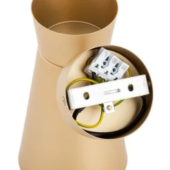 Argon Væglampe Lotta, guldfarvet, spotlight, stål, justerbar