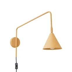 Væglampe LYS, guldfarvet, Ø 14 cm, metal, stik, E14^SOLLUX LIGHTING Hot