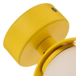 Argon Væglampe Mado i stål, gul, 1 lyskilde