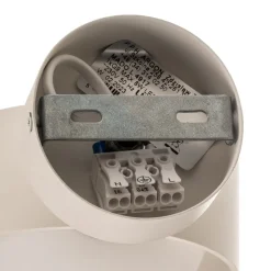 Væglampe Mado i stål, hvid, 1 lyskilde^Argon