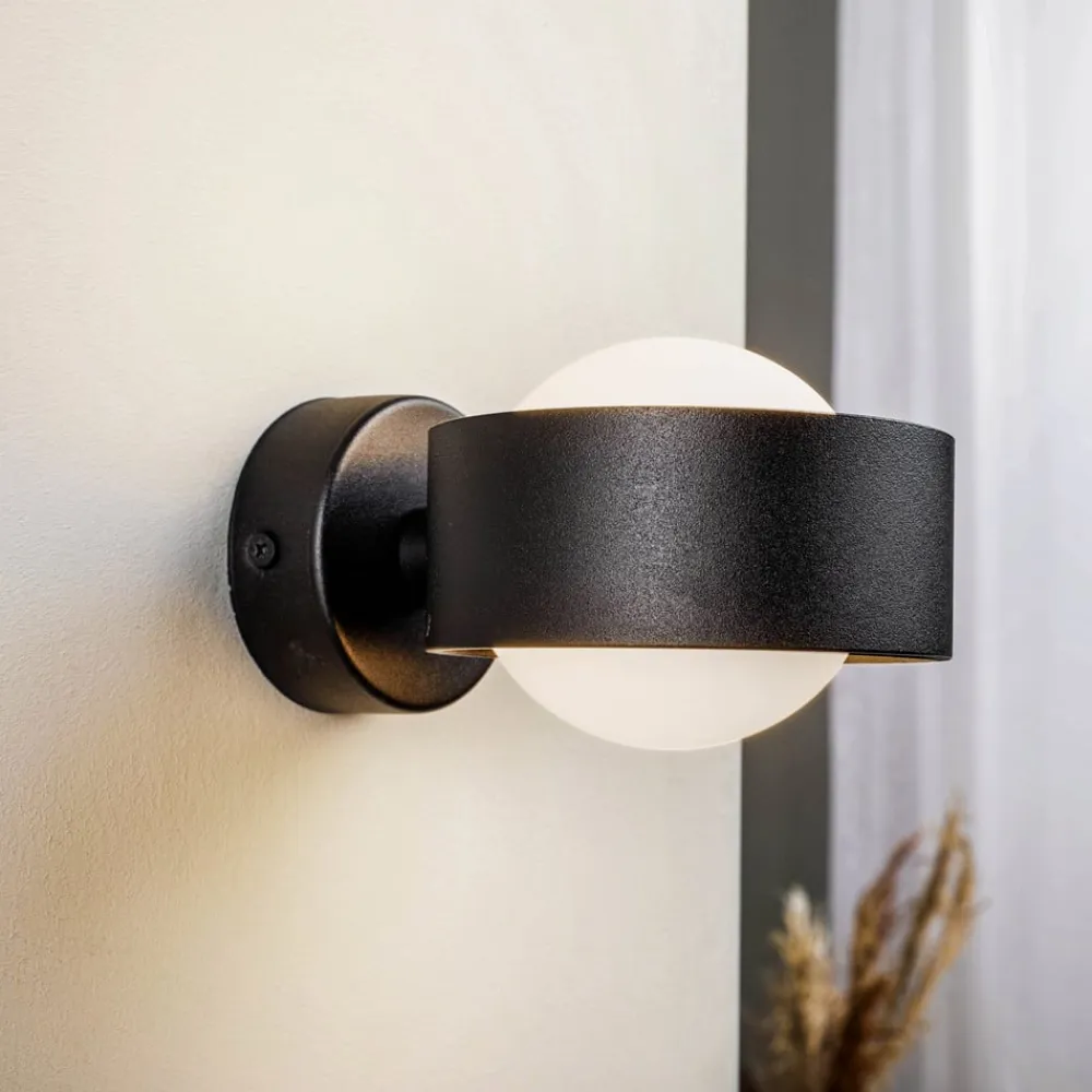 Væglampe Mado i stål, sort, 1 lyskilde^Argon Hot