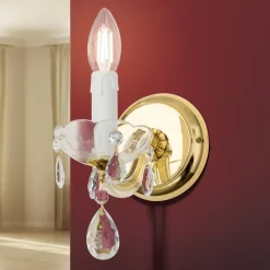 Væglampe Marie Claire, krystalglas, 1 lyskilde^ORION Outlet