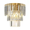 Milagro Lighting Væglamper>Væglampe Milano, højde 27 cm, guld/krystal, glas, 2 x E14