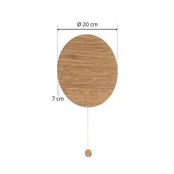 Nowodvorski Lighting Væglampe Minimal i egetræ