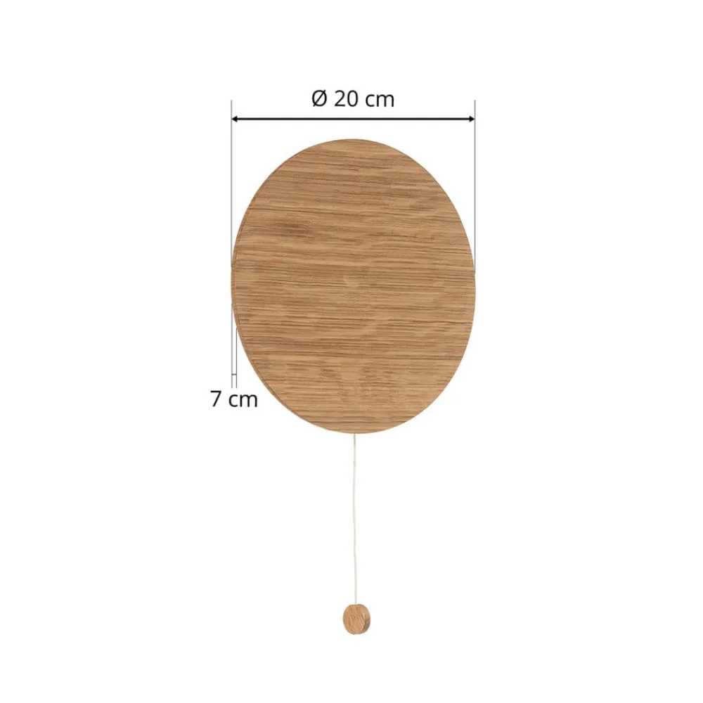 Nowodvorski Lighting Væglampe Minimal i egetræ