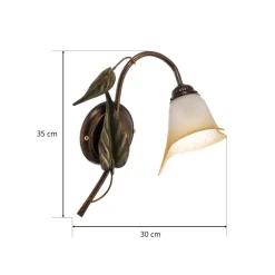 Væglampe Miranda 1 lyskilde, bronze^ONLI