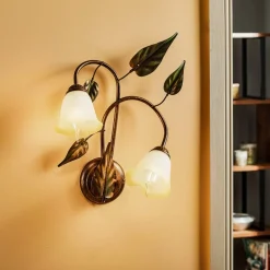 ONLI Gang|Pendellamper>Væglampe Miranda med 2 lyskilder, bronze