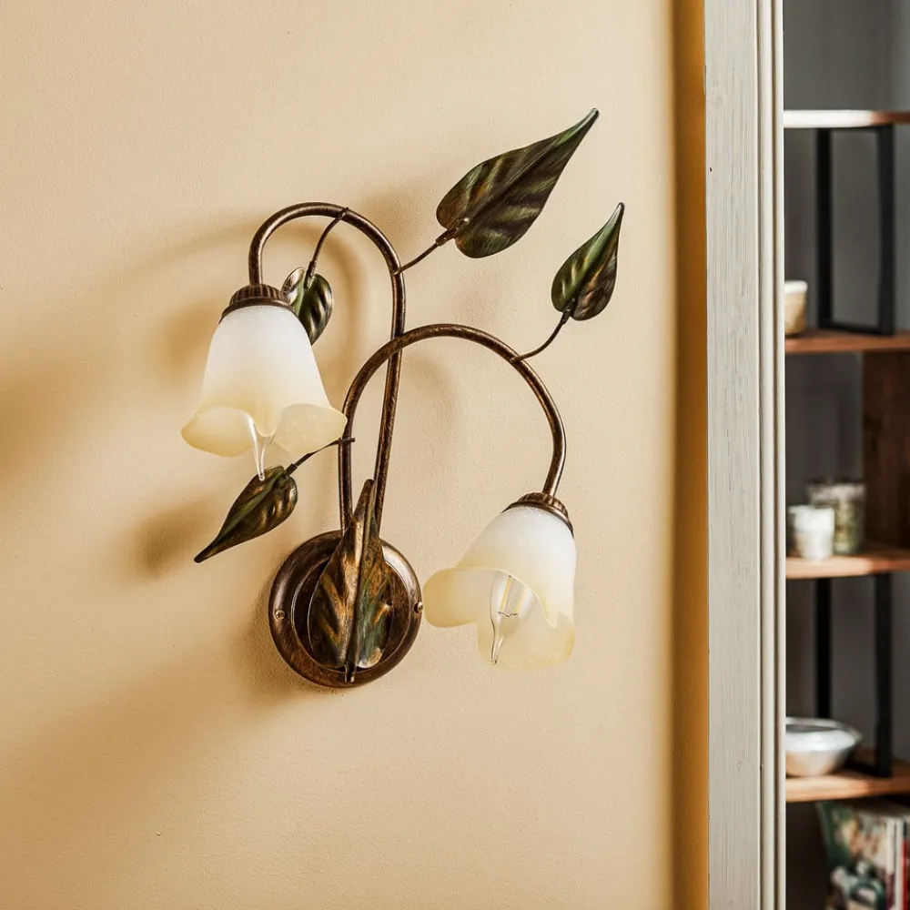 ONLI Gang|Pendellamper>Væglampe Miranda med 2 lyskilder, bronze