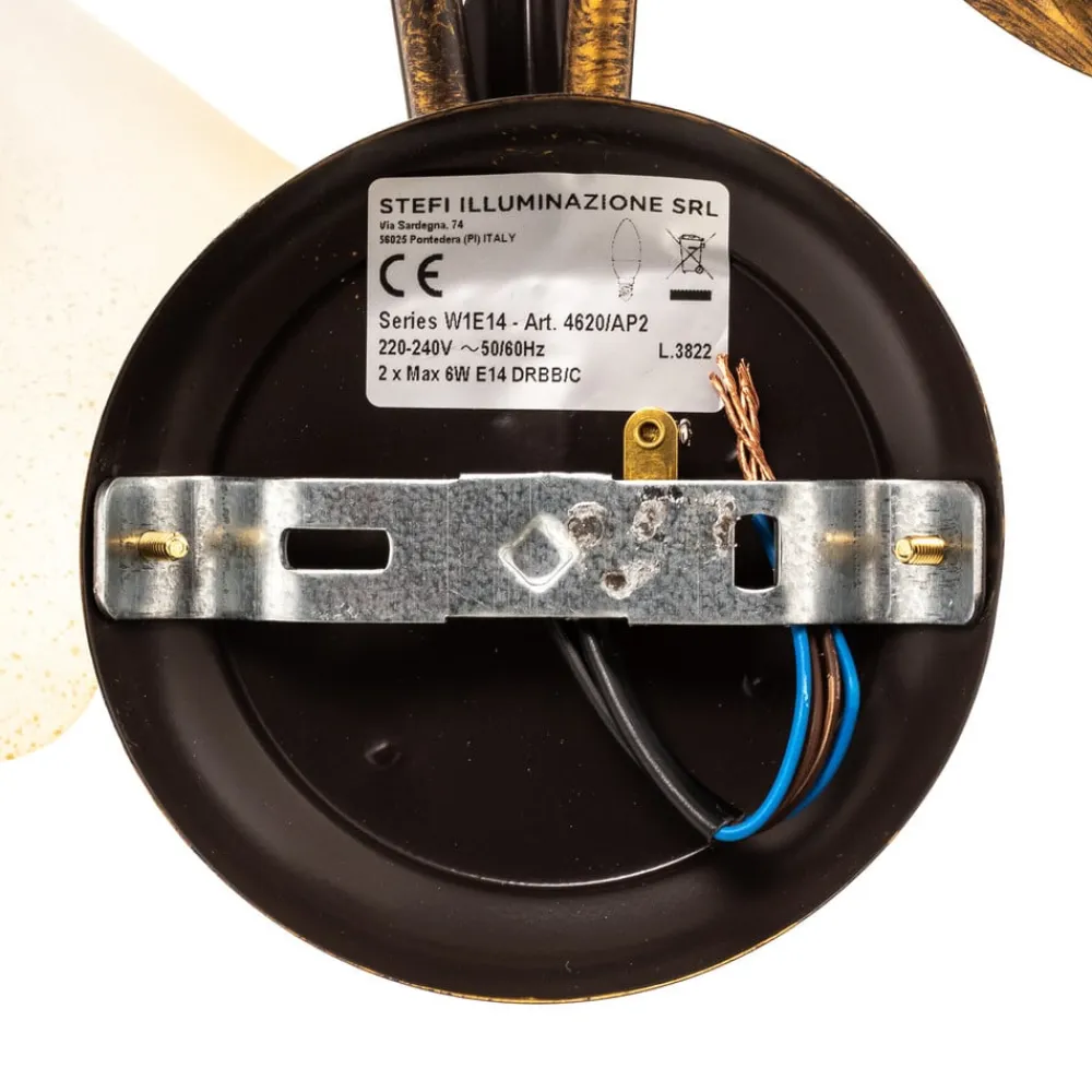 ONLI Gang|Pendellamper>Væglampe Miranda med 2 lyskilder, bronze