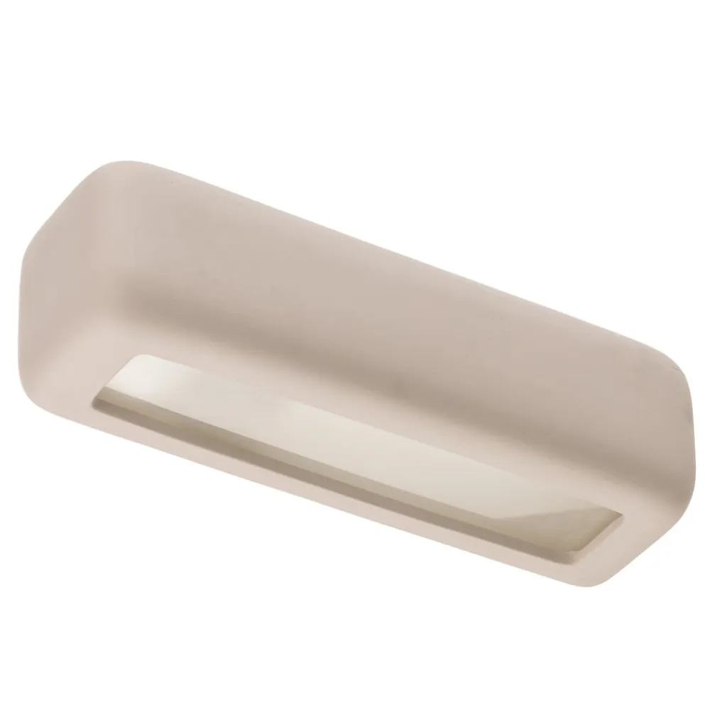 SOLLUX LIGHTING Væglamper|Væglamper>Væglampe Noris op/ned i hvid keramik