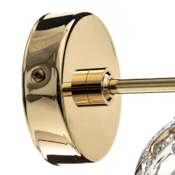 Argon Væglampe Odel med dekoreret glasskærm