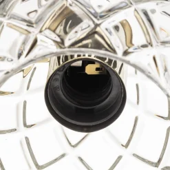 Argon Væglampe Odel med dekoreret glasskærm