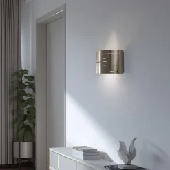 Opviq Gang|Pendellamper>Væglampe Oisin, guld, metal, højde 22 cm, E27