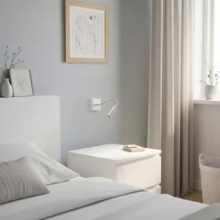 Væglampe Ojos, creme, læselampe, justerbar, 33 cm, G9^Argon Best