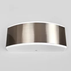 Væglampe Pacon i stål til udendørs brug^Lindby Outlet