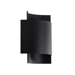SOLLUX LIGHTING Væglampe Pako af to stålplader i sort