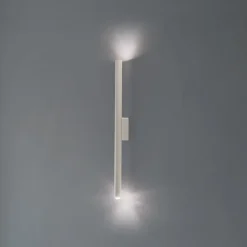 SOLLUX LIGHTING Væglamper>Væglampe Pastelo, beige, højde 20 cm, stål, 2 lyskilder.