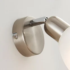 Væglampe Paulina, nikkel satineret^Lindby