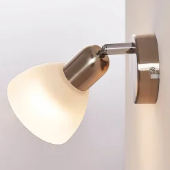 Væglampe Paulina, nikkel satineret^Lindby