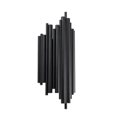 Væglampe Reis, sort, metal, højde 50 cm^Opviq