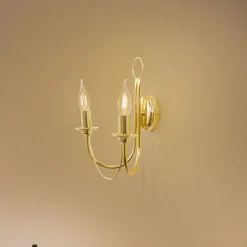 Euluna Væglamper>Væglampe Retro, 2 lyskilder, guld