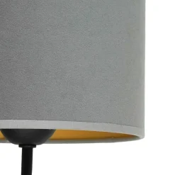 Væglampe Roller, fløjl grå, sort, med læselampe^Duolla Outlet