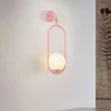 Jupiter Væglamper>Væglampe Samba, 1 lyskilde, pink/hvid