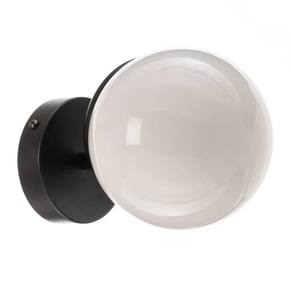 Eko-Light Væglamper|Væglamper>Væglampe Sfera 1 lyskilde glas/sort