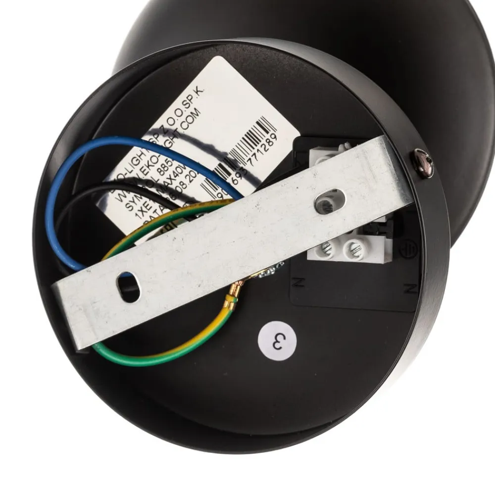 Eko-Light Væglamper|Væglamper>Væglampe Sfera 1 lyskilde glas/sort