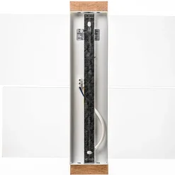 Væglampe Shifted 1, glas og lyst træ^SOLLUX LIGHTING Best