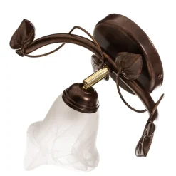 Væglampe Siena i florentinsk stil, 1 lyskilde, metal, glas^Lamkur Hot