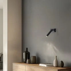 Væglampe Sone, 1 lyskilde, sort^Euluna New